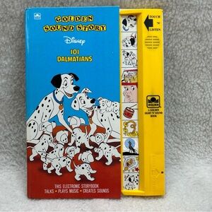Golden Sound Story Disney 101 Dalmation 12" electronic book 1991